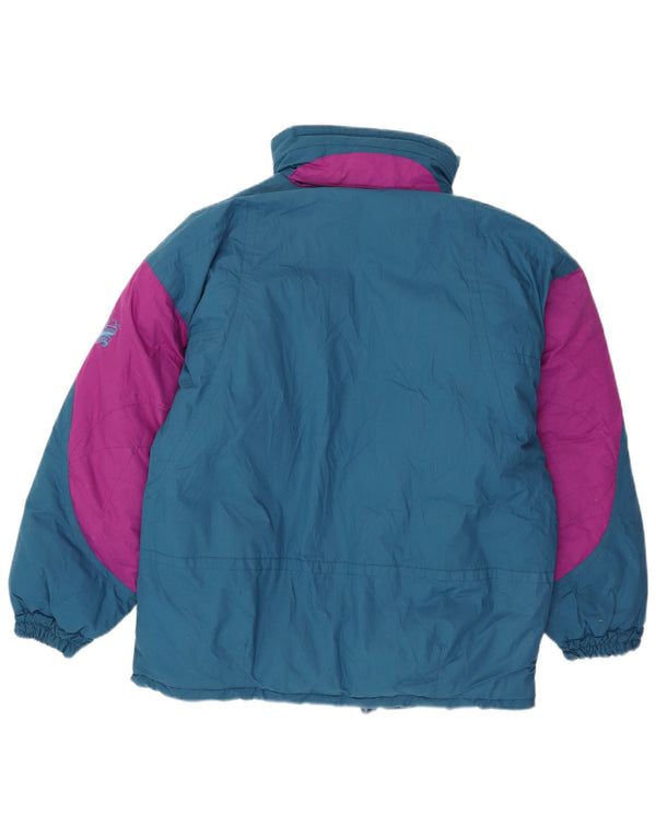 BRUGI Chaqueta acolchada holgada para hombre UK 36 Small Azul Colorblock