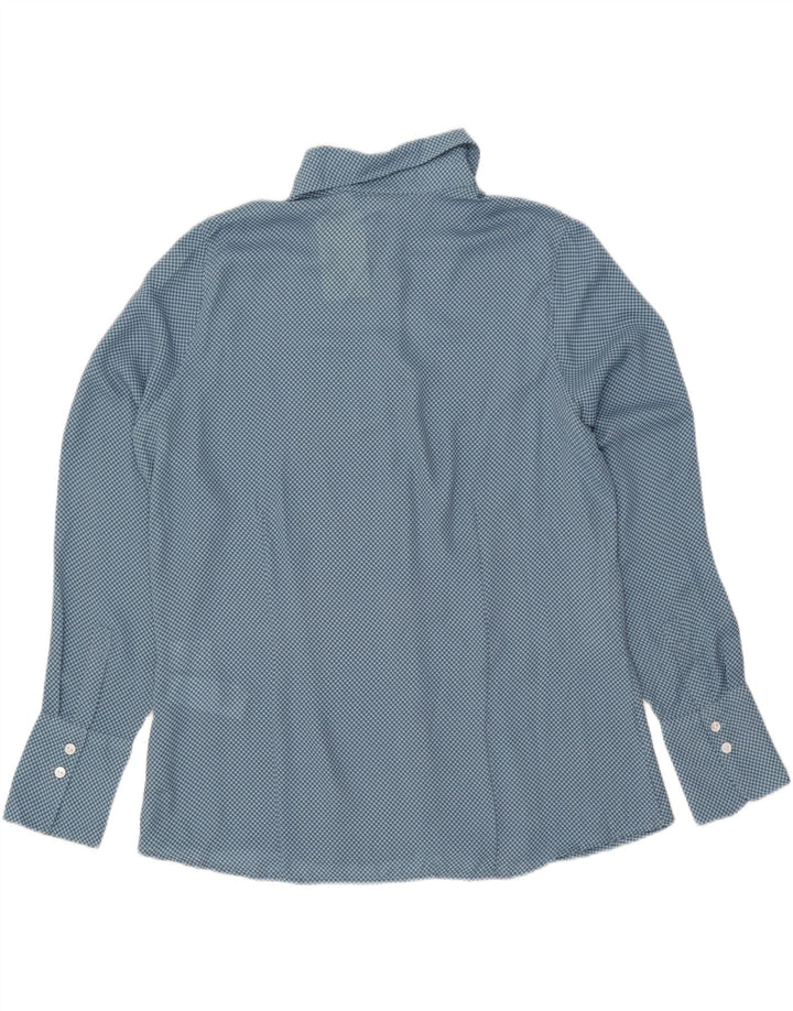 LEVI'S Womens Oversized Standard Fit Shirt UK 18 XL Blue Houndstooth