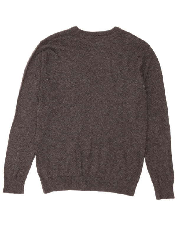 Besætningstøj Herre Boat Neck Jumper Sweater Medium Grå Nylon