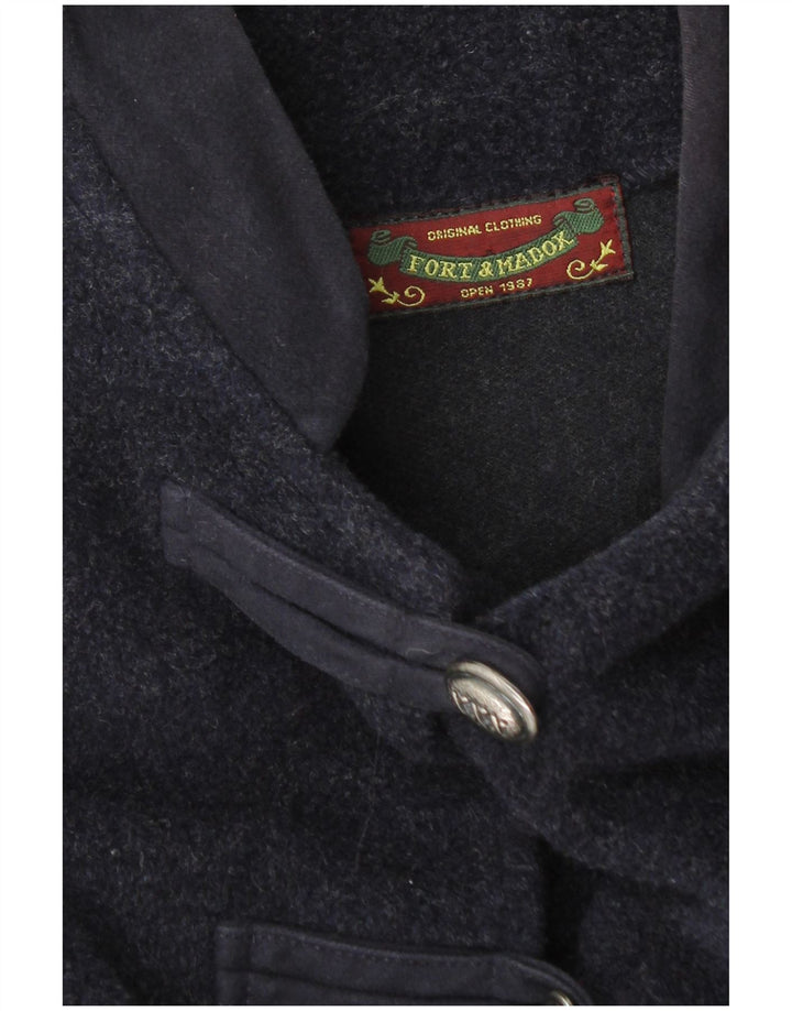 Fort & Madox Dame Poncho Coat UK 40 Large Navy Blue