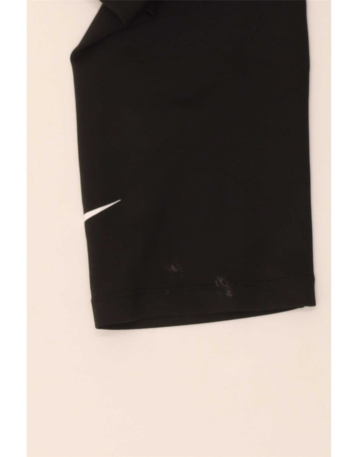 Nike Dame Dri Fit Capri Leggings UK 10 Small Black Polyester