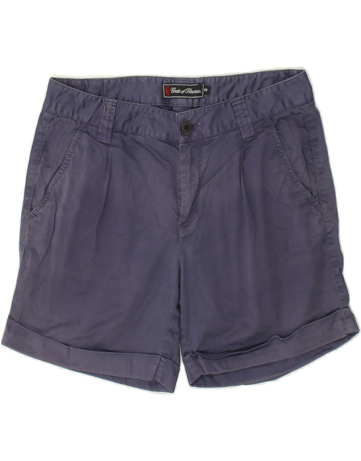 CONTE OF FLORENCE Womens Chino Shorts IT 44 Medium W30 Navy Blue Cotton | Vintage Conte of Florence | Thrift | Second-Hand Conte of Florence | Used Clothing | Messina Hembry 