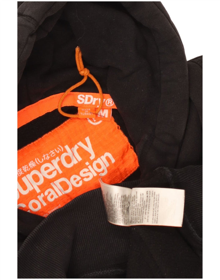 Superdry Grafisk hættetrøje til mænd mellem sort bomuld
