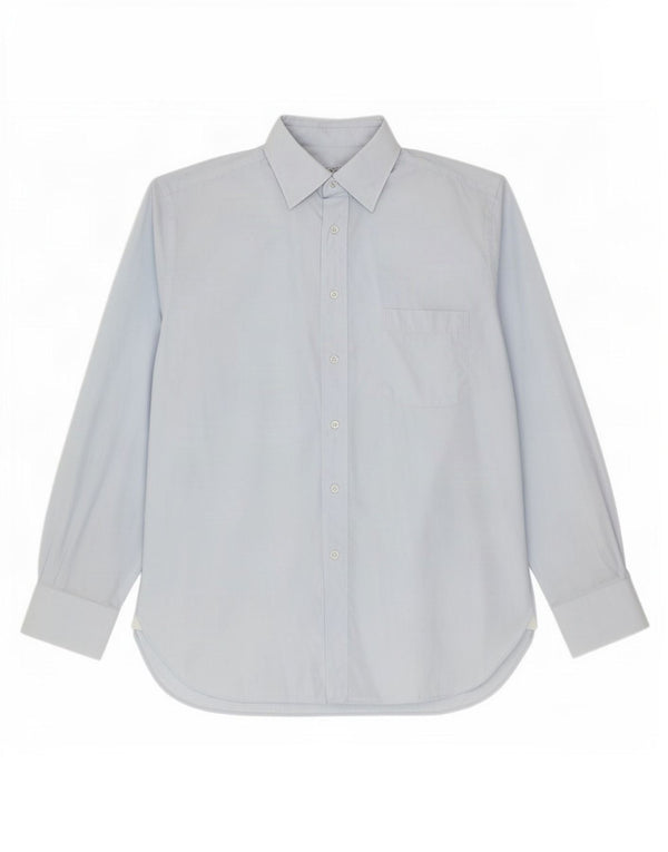 Ermenegildo Zegna Chemise Homme Taille 41 16 1/2 Grand Coton Bleu