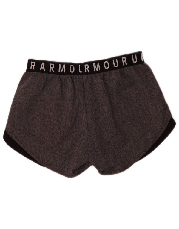 Under Armour Womens Graphic Sport Shorts UK 10 Small Grey Colourblock