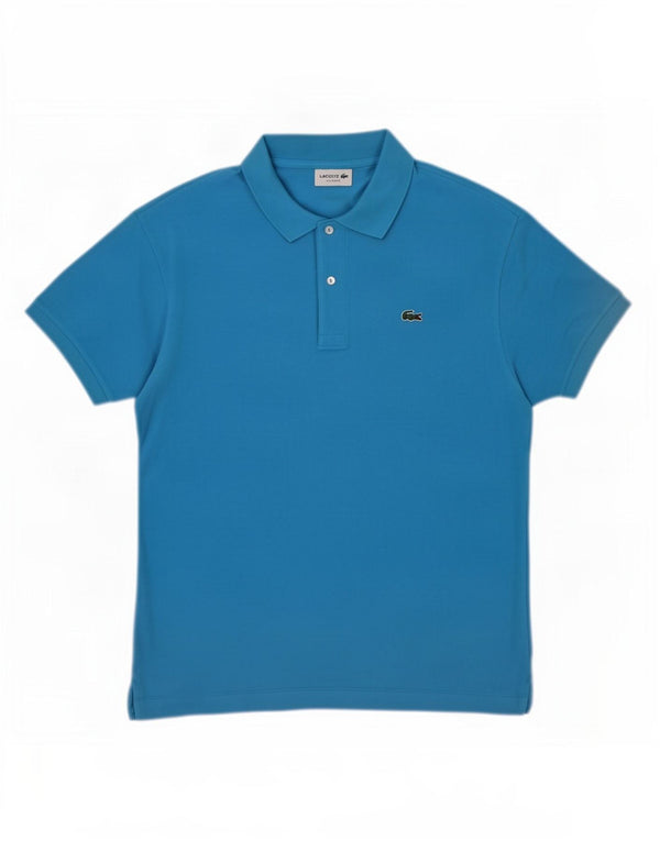 Ανδρικό πουκάμισο Lacoste Classic Fit Polo Size 7 2XL Μπλε βαμβακερό