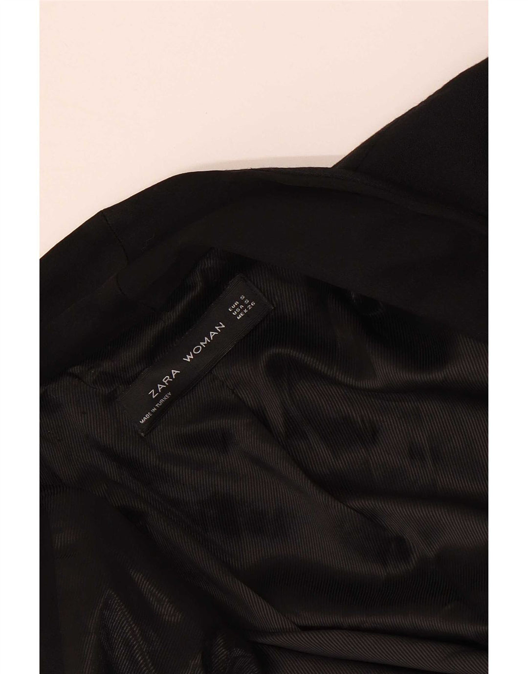 Giacca blazer aperta da donna Zara UK 10 piccola nera