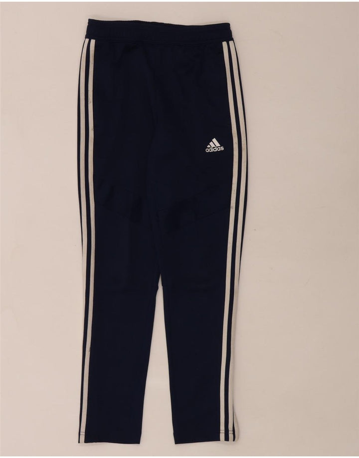 Adidas Boys Tracksuit Trousers 11-12 Years  Navy Blue Polyester