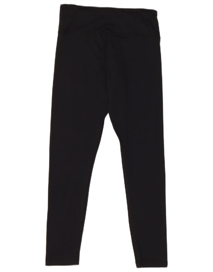 Nike Damen Leggings UK 12 Medium Schwarz Polyester