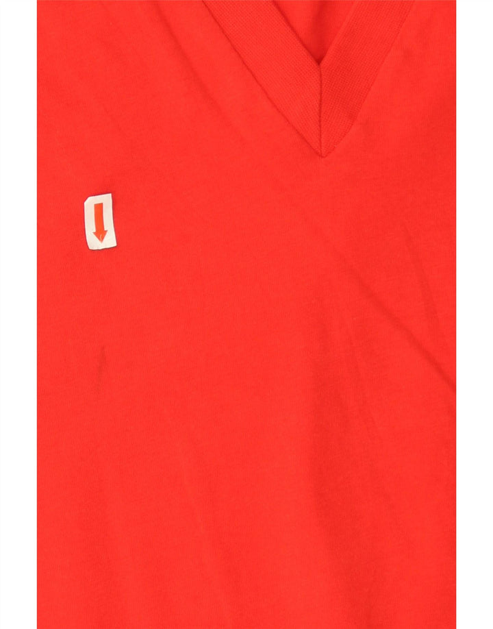 T-shirt oversize da donna Zara UK 10 piccola in cotone rosso