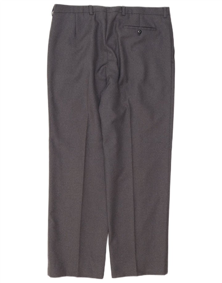 Burberry Mens Pegged Suit Trousers IT 46 Small W34 L30 Grey Polyester