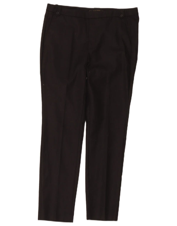 Pantaloni chino slim da donna Zara EU 38 Small W28 L26 cotone nero