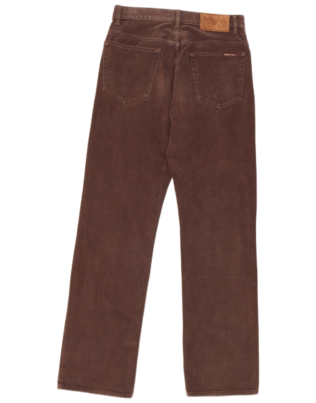 Marlboro Classics Mens Straight Jeans W32 L34 Brown Cotton