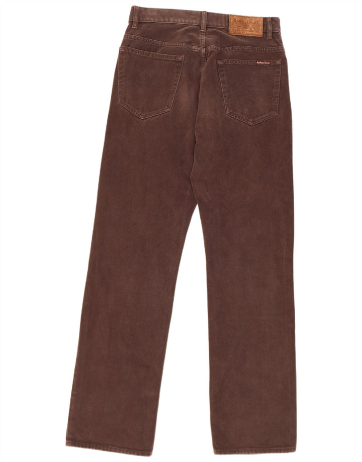 Marlboro Classics Mens Straight Jeans W32 L34 Brown Cotton