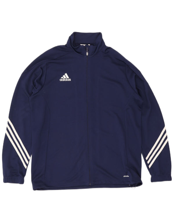 Adidas Mens Climalite tréningruha felső kabát XL sötétkék poliészter