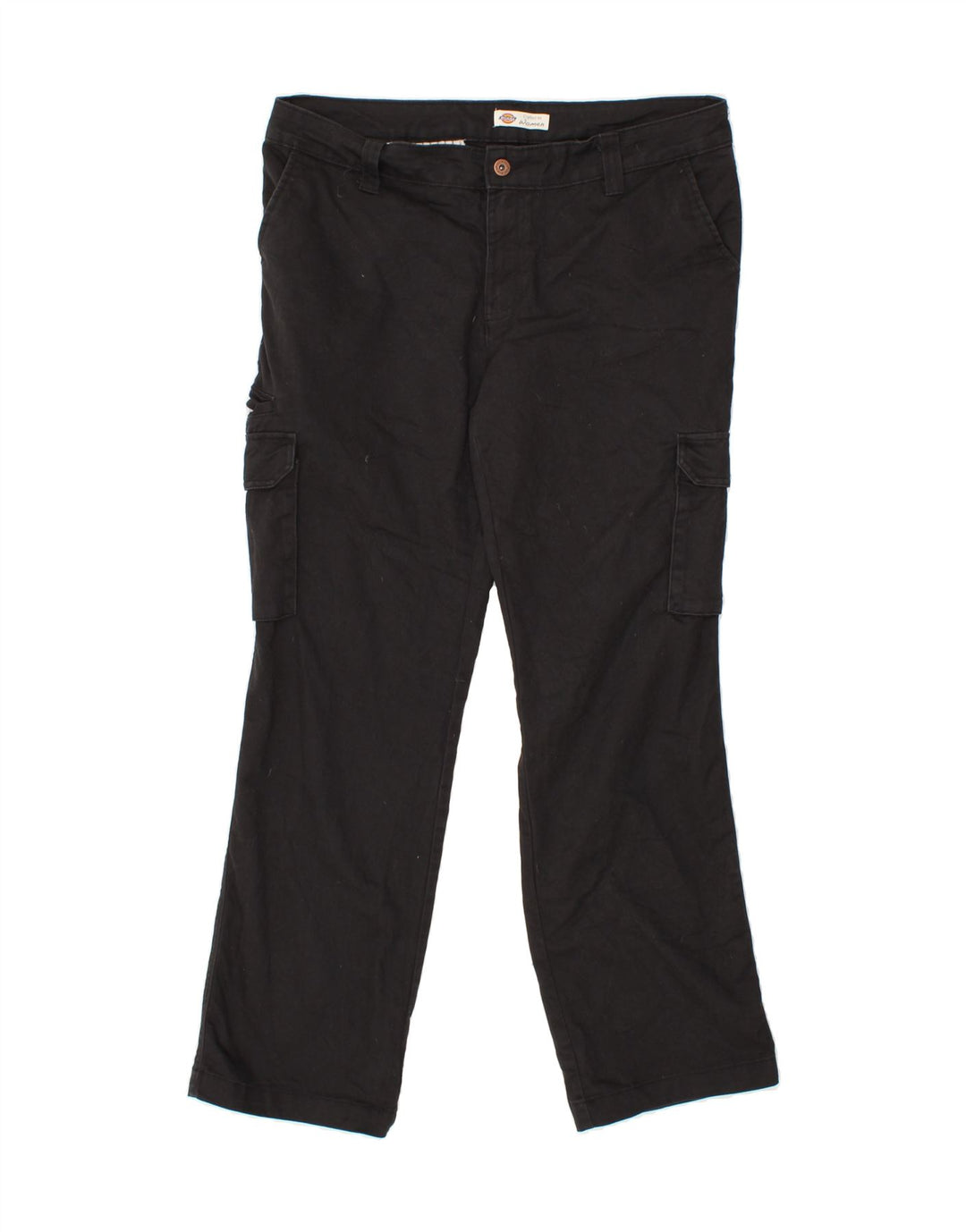 DICKIES Womens Straight Cargo Trousers W36 L32 Black Cotton Vintage Dickies and Second-Hand Dickies from Messina Hembry 