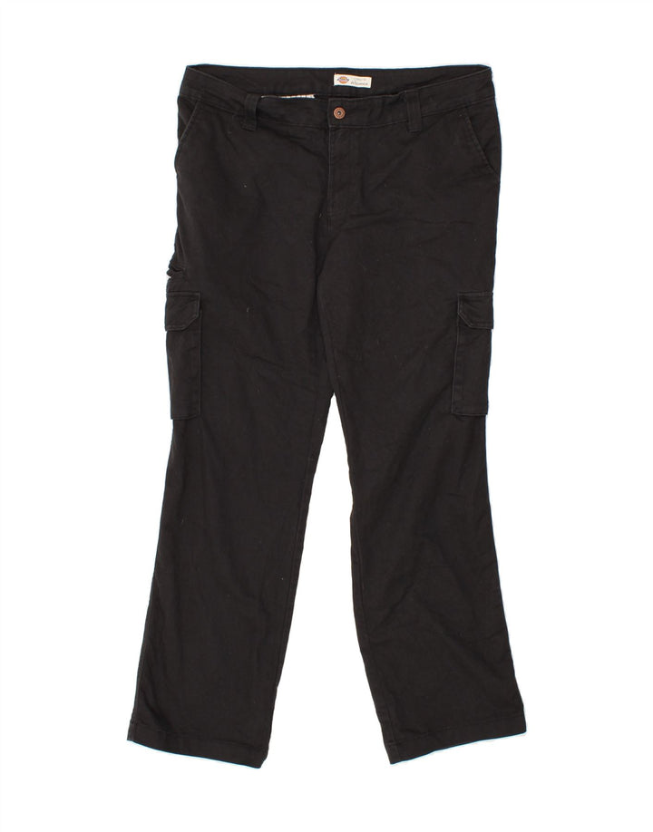 DICKIES Womens Straight Cargo Trousers W36 L32 Black Cotton Vintage Dickies and Second-Hand Dickies from Messina Hembry 