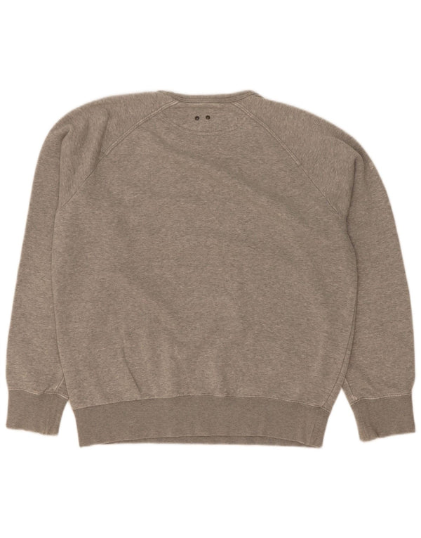 Converse Womens Graphic Sweatshirt Jumper UK 14 Medium Grey Cotton