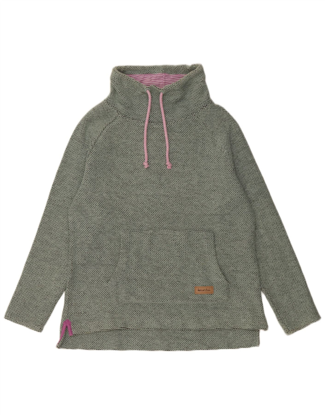Weird Fish Womens Sweatshirt Jumper UK 16 Large Green Cotton