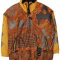 Giacca a vento pullover da uomo Tokka Tribe UK 38 Giallo medio geometrico