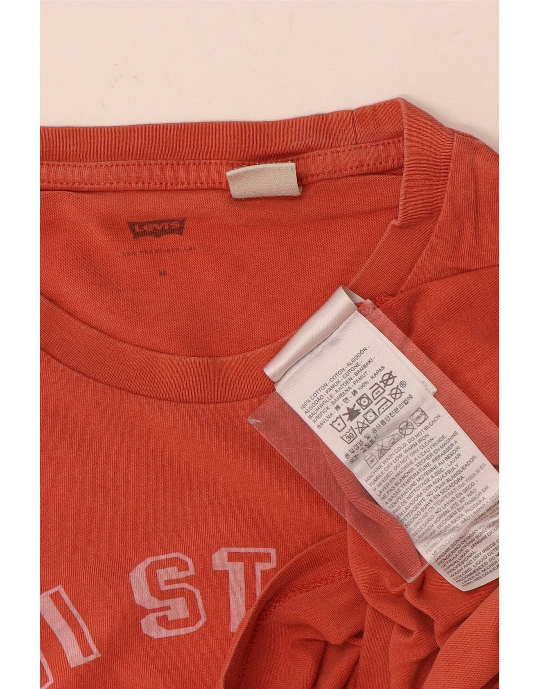 T-shirt grafica da uomo Levi's Top in cotone arancione medio