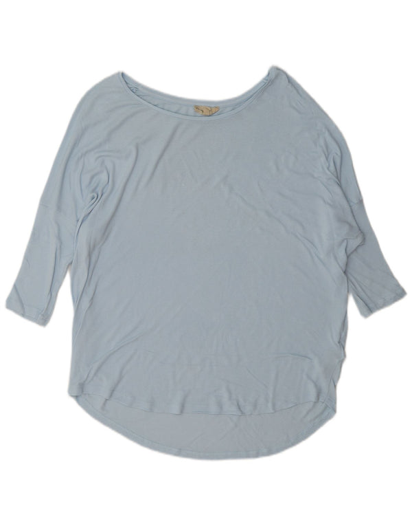 Phase Eight Top supradimensionat pentru femei cu mâneci 3/4 UK 8 Small Blue Viscose