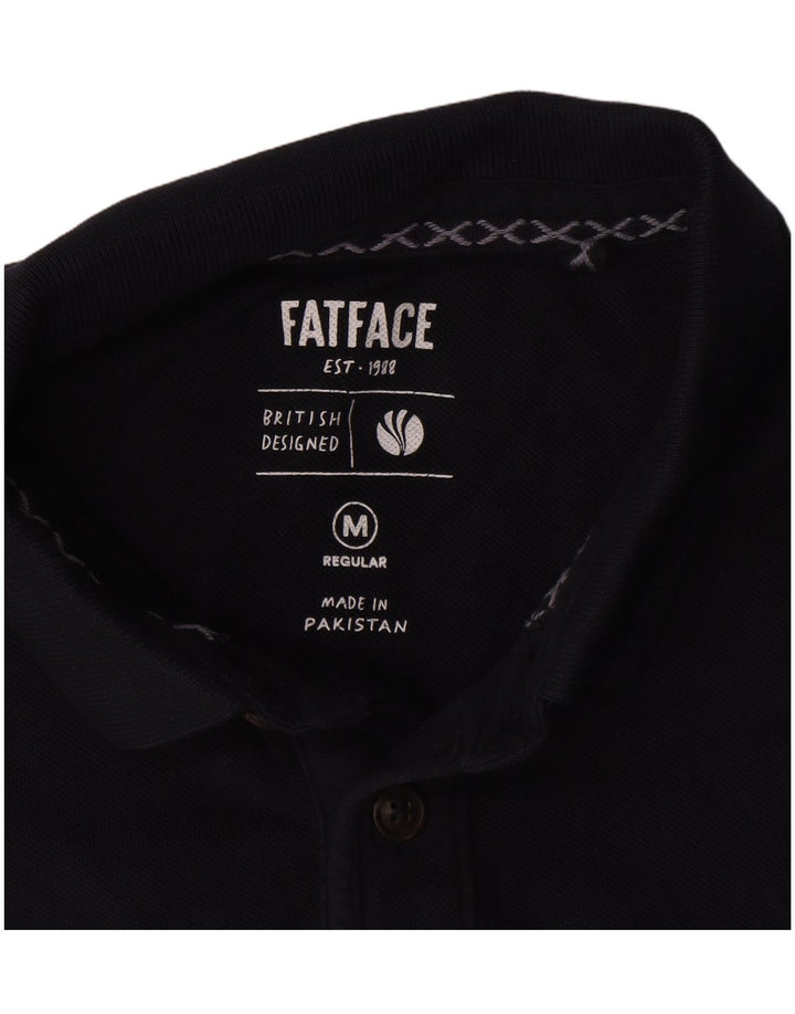 Мужская рубашка поло Fat Face стандартного размера, темно-синяя, хлопковая