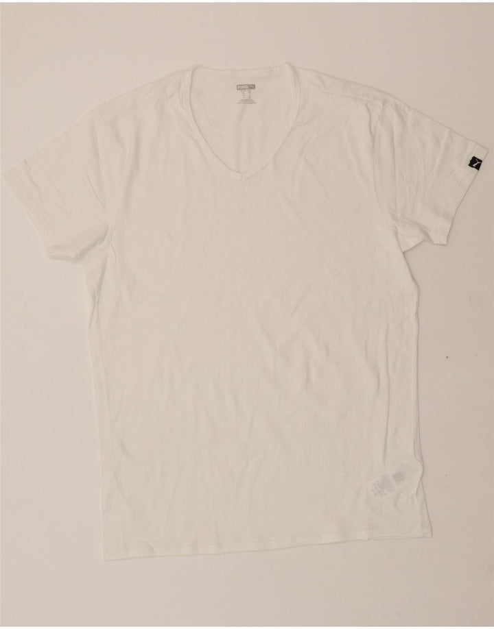 PUMA Mens T-Shirt Top XL White Cotton Vintage Puma and Second-Hand Puma from Messina Hembry 