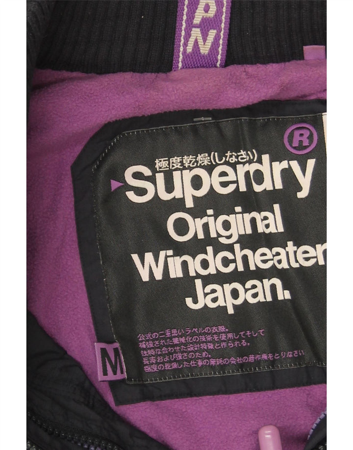 Женская ветровка с рисунком Superdry UK 14, средний темно-синий
