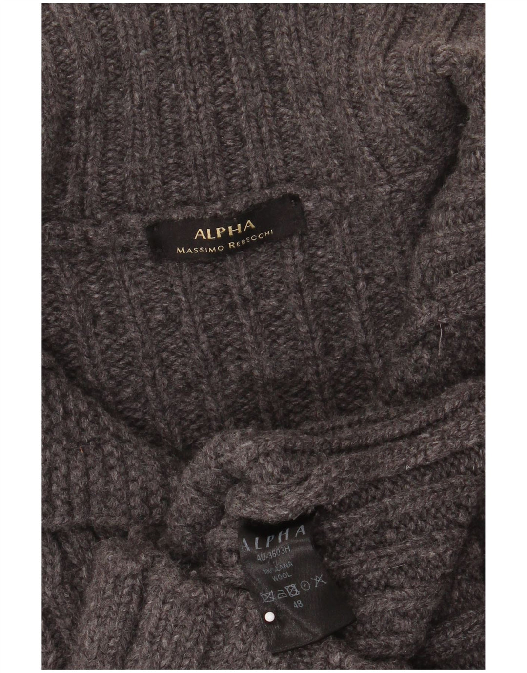 Ανδρικό πουλόβερ με κουμπιά Alpha Massimo Rebecchi IT 48 Medium Grey