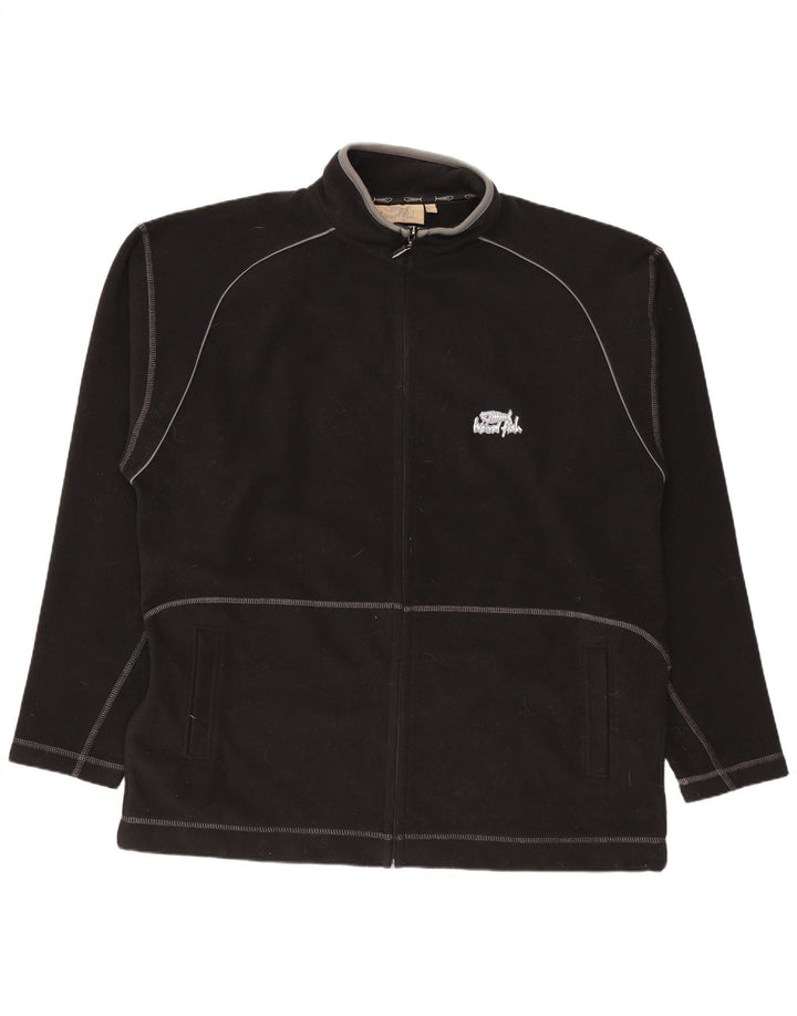 Weird Fish Herre Fleecejakke UK 40 Large Black Polyester
