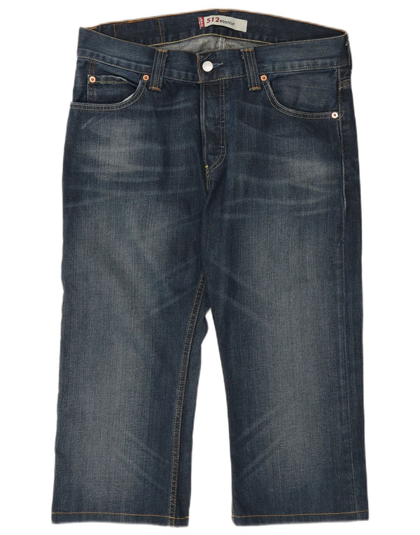 Levi's Mens 512 Capri Jeans W33 L22 Algodón Azul
