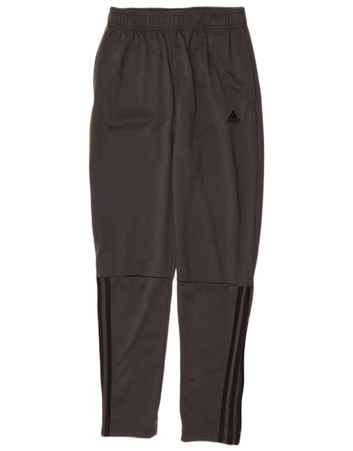 Adidas Boys Tracksuit Trousers 13-14 Years  Grey Polyester