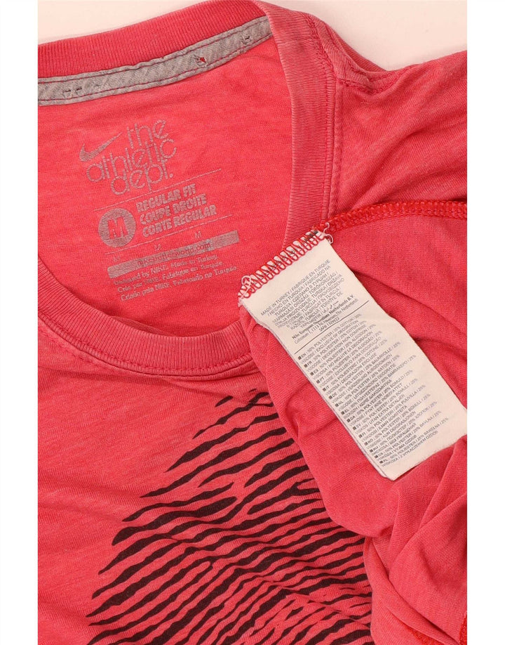 Camiseta Nike Hombre Regular Fit Graphic Top Poliéster Rojo Mediano