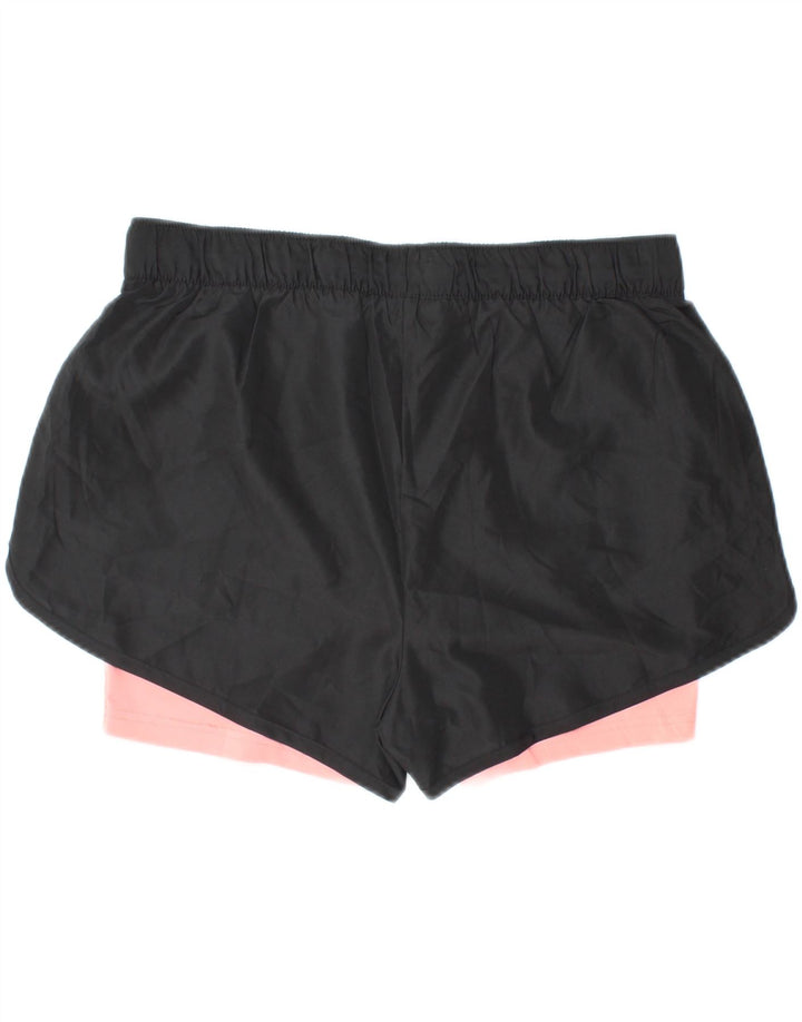CRIVIT Damen Sportshorts UK 14/16 Mittelschwarzes Colourblock-Polyester