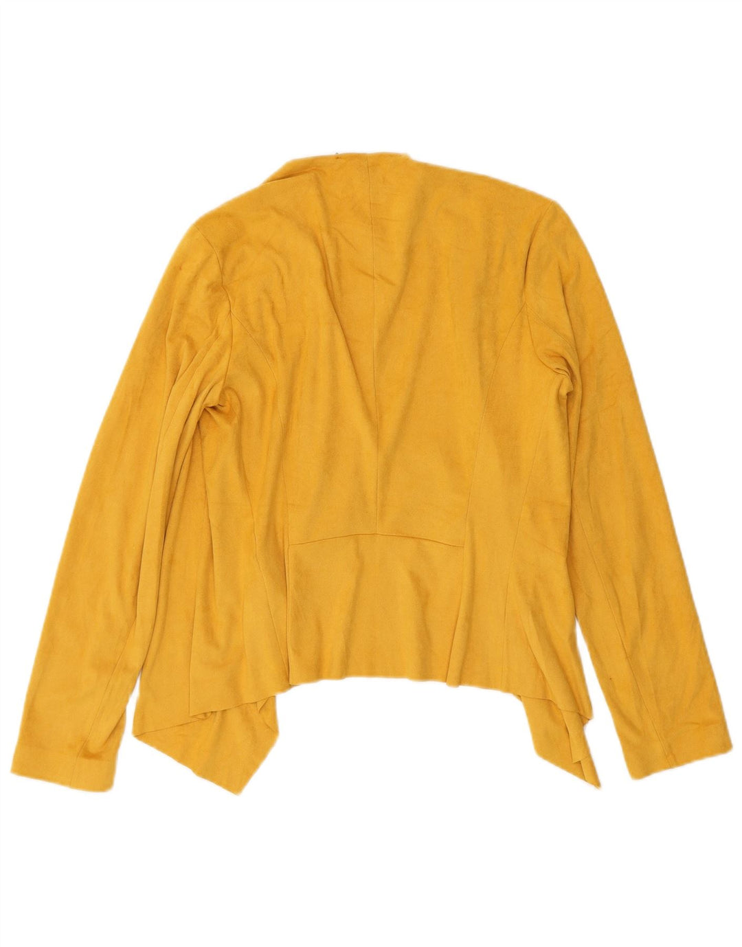 Zara Womens Cardigan Top UK 10 Small Yellow Polyester