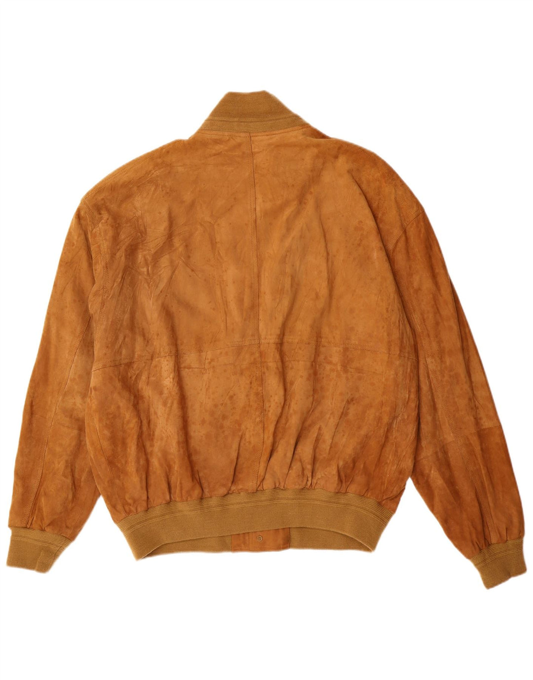 Freeheron Mens Suede Bomber Jacket IT 56 XL Brown Leather
