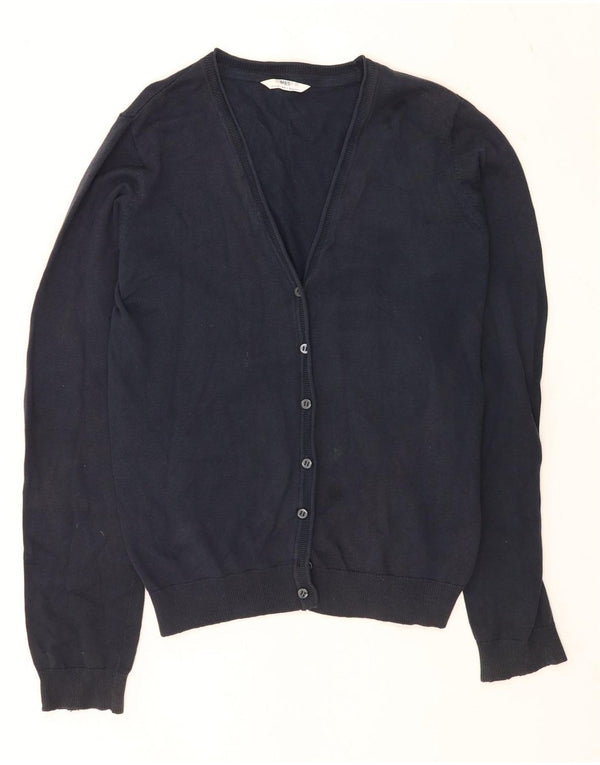 Marks & Spencer Strickjacke für Mädchen, 15–16 Jahre, marineblaue Baumwolle