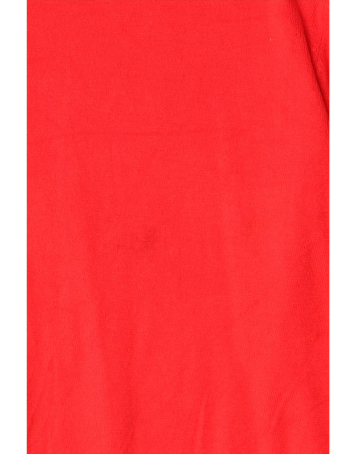 Zara Womens Boat Neck Jumper Sweater UK 12 Medium Red Viscose