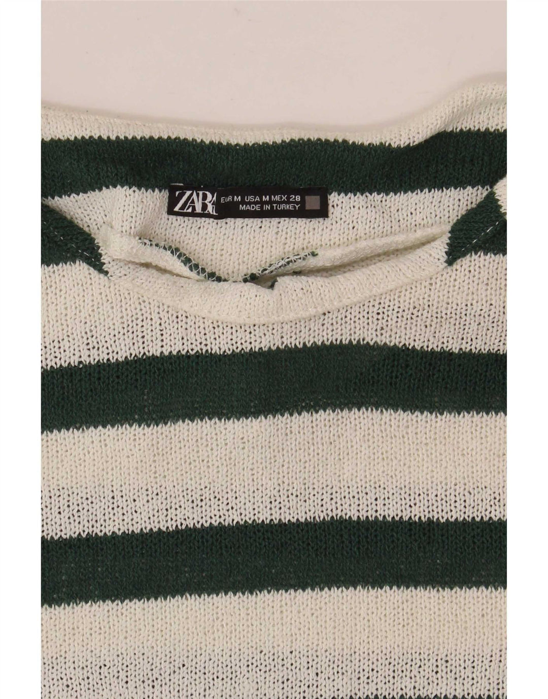 Zara Γυναικείο T-Shirt Top UK 14 Medium White Ride