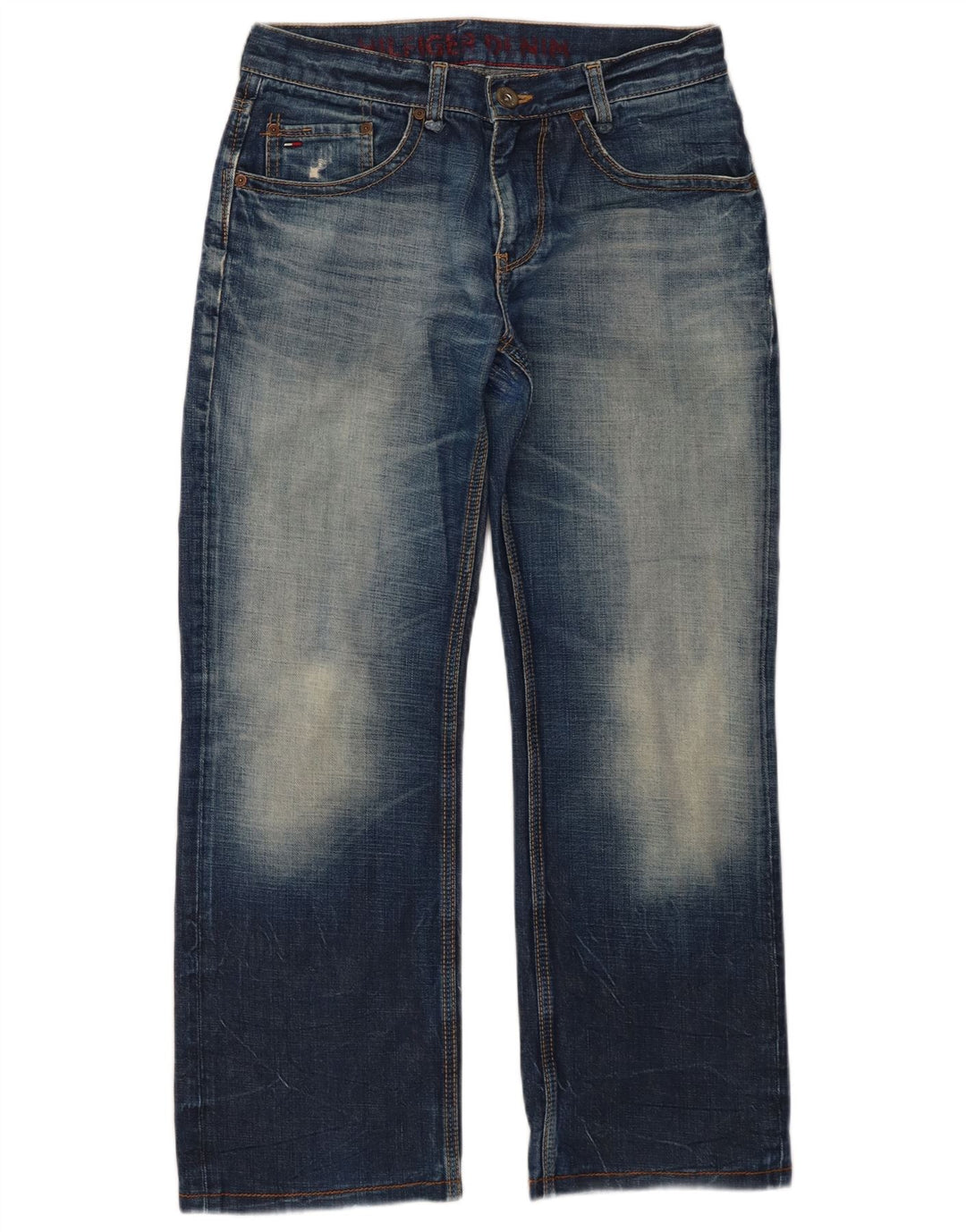 Tommy Hilfiger Mens Straight Jeans W30 L28 Blue