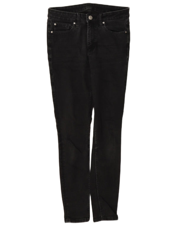 Marks & Spencer Dame Skinny Jeans UK 10 Small W26 L27 Grå Bomuld