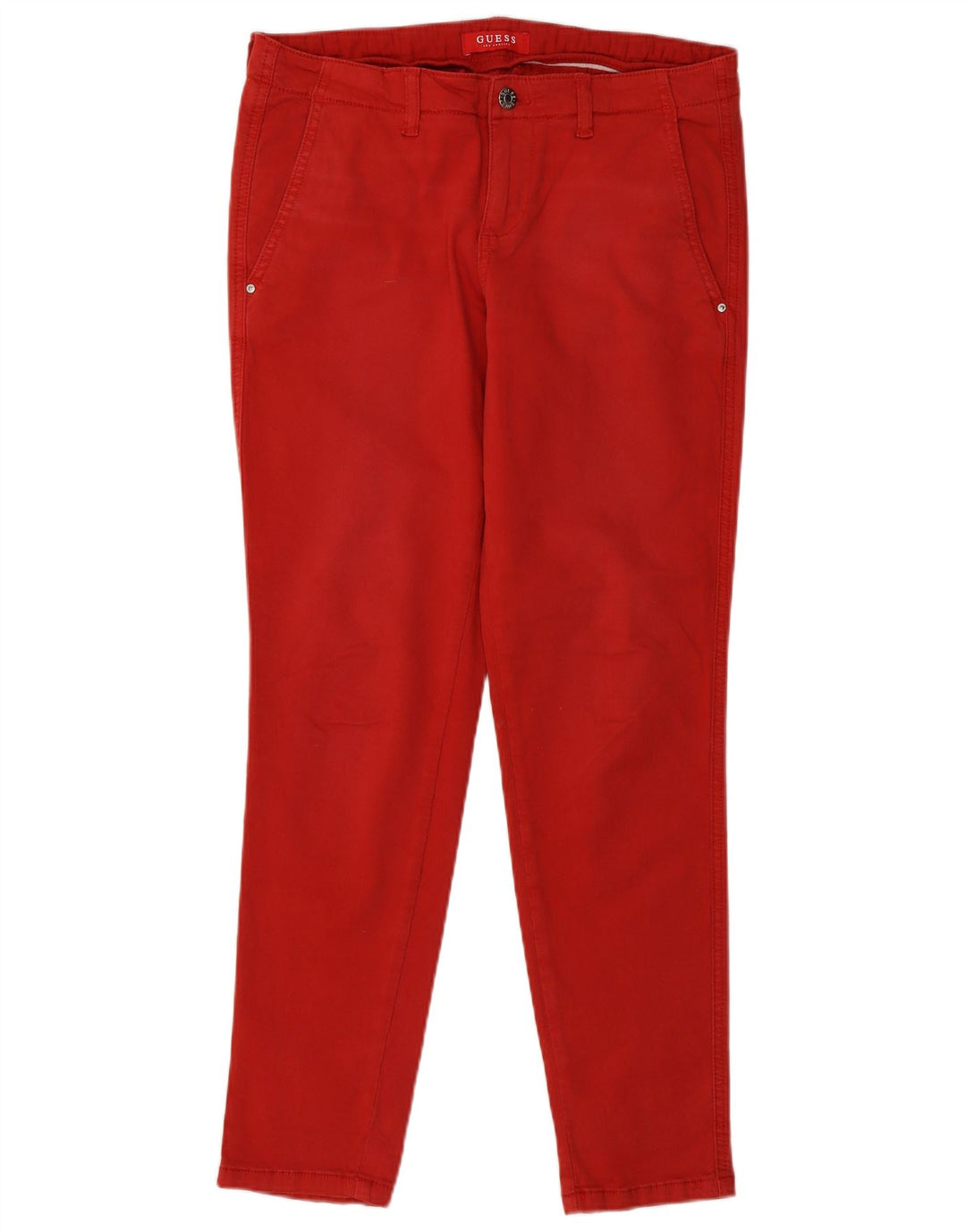 Guess Slim Chino-Hose für Damen, W32, L29, Rot