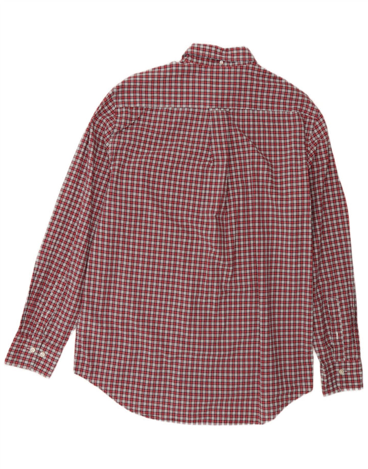 Gant Mens Regular Fit Shirt Size 41/42 Large Red Check Cotton