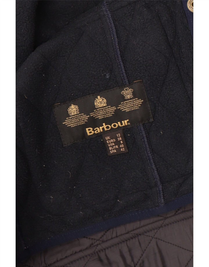 Jachetă matlasată Barbour pentru femei UK 12 Medium Bleumarin Poliamidă