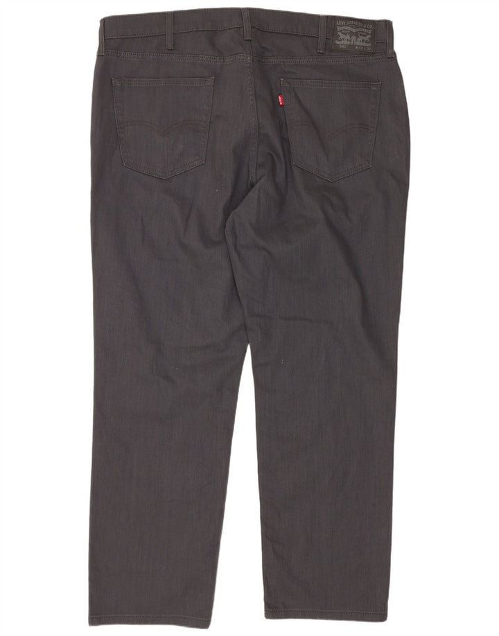 Levi's Mens 541 Athletic Tapered Jeans W42 L32 Grey Cotton