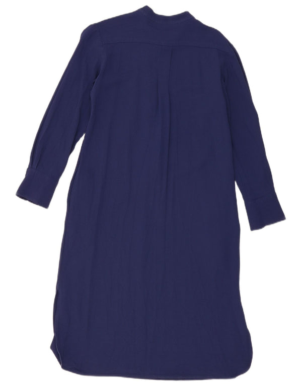 Max Mara Dame Weekend Langærmet Maxikjole UK 14 Medium Navy Blue