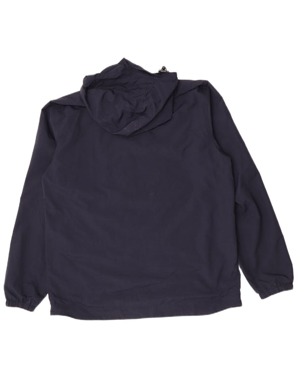 Lyle & Scott Chaqueta impermeable con capucha para hombre UK 42 XL Nylon azul marino