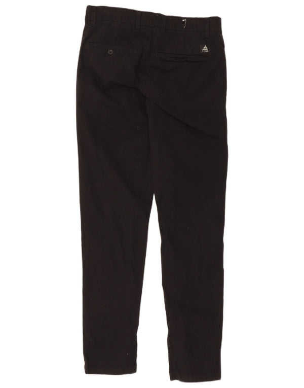 Zara Mens Slim Chino Trousers EU 38 Small W30 L30 Black Cotton