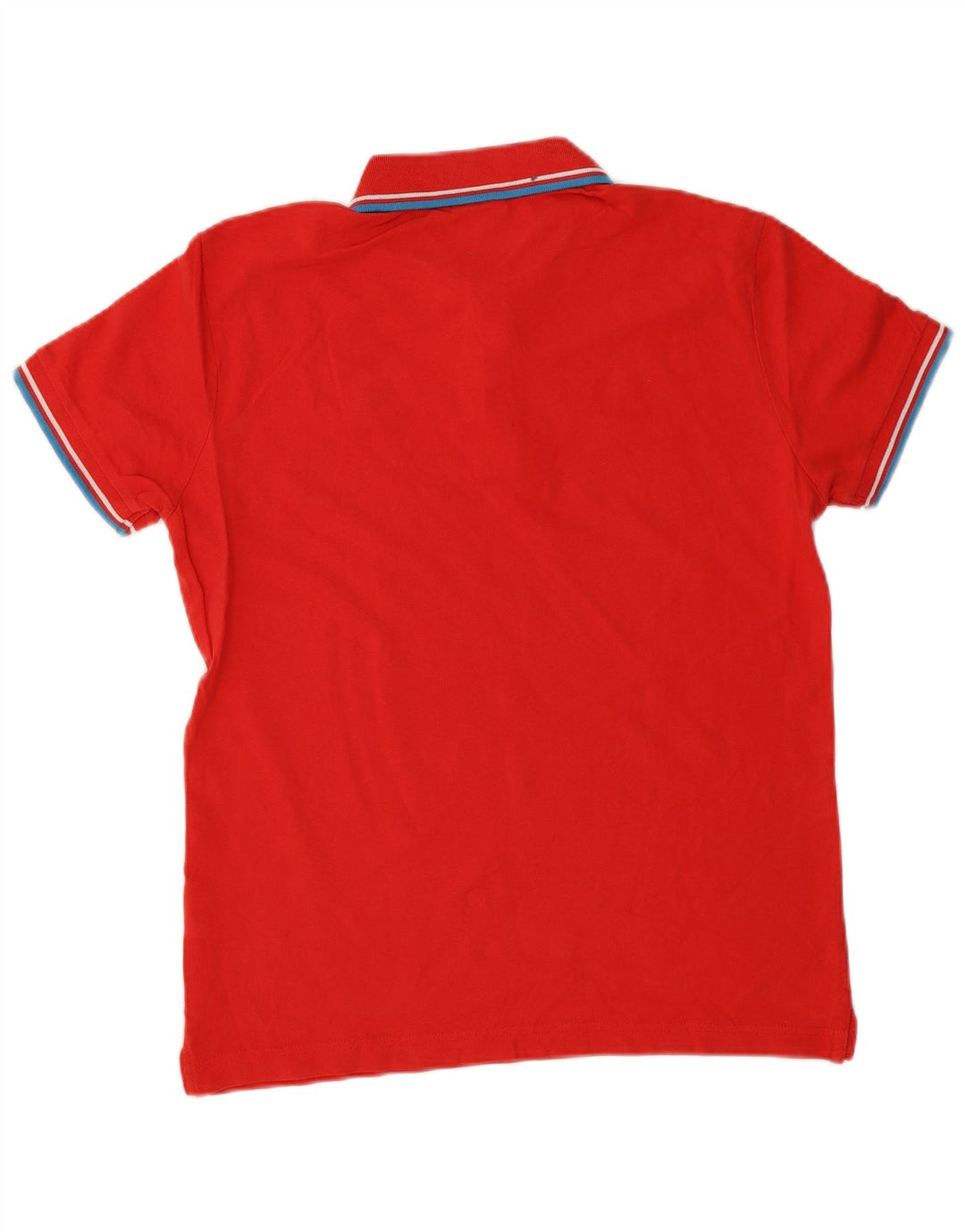 DIADORA Mens Polo Shirt Medium Red Striped Cotton